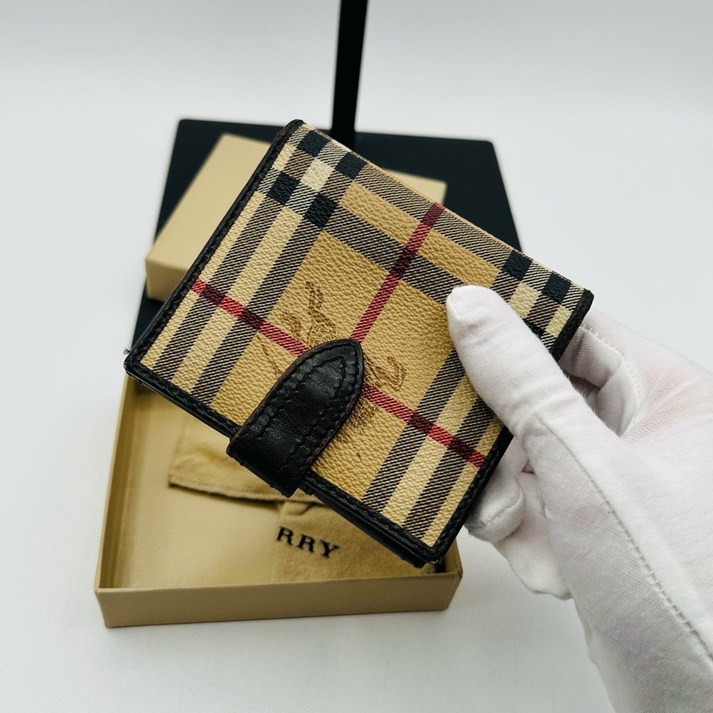 Burberry Nova Plaid Leather Wallet - Picture 5 of 13